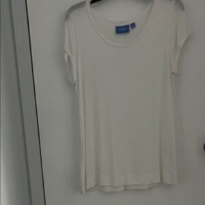 Simply Vera Vera Wang  white Short Sleeve Tee size large